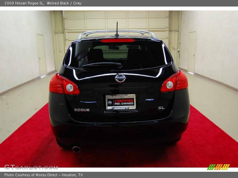 Wicked Black / Gray 2009 Nissan Rogue SL