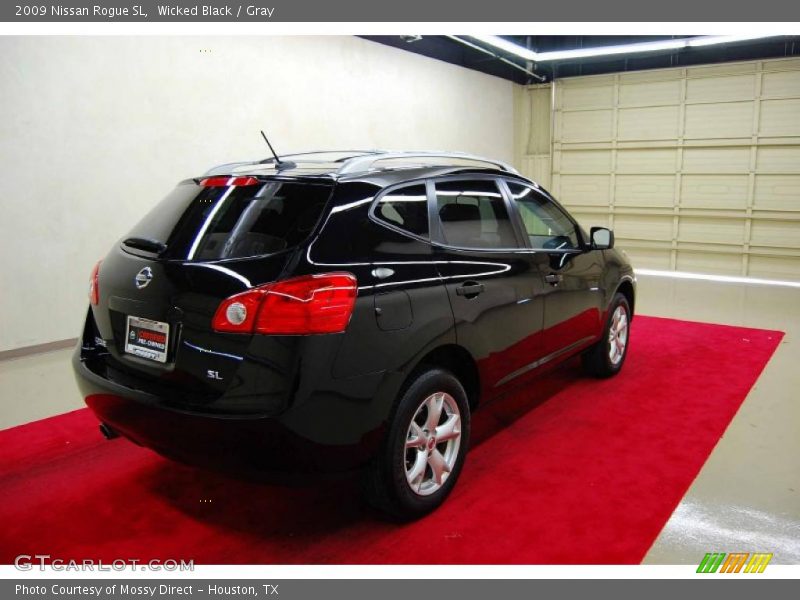 Wicked Black / Gray 2009 Nissan Rogue SL