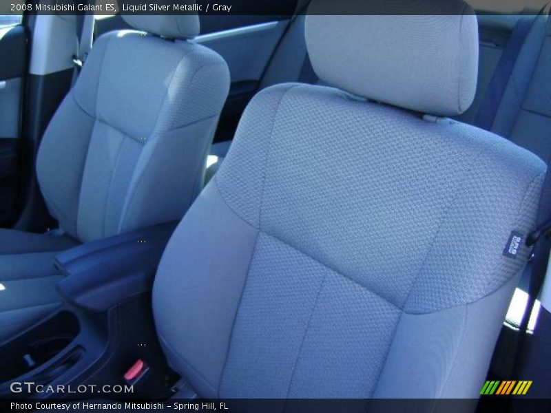 Liquid Silver Metallic / Gray 2008 Mitsubishi Galant ES