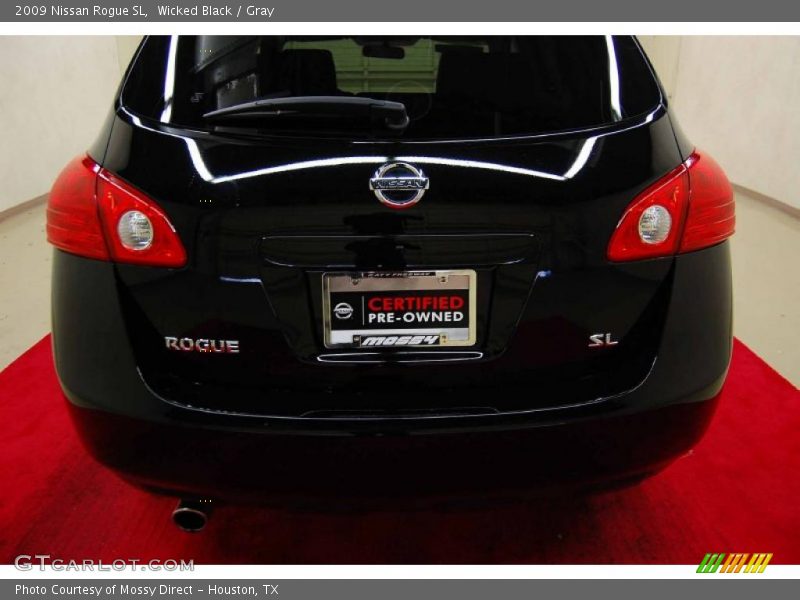 Wicked Black / Gray 2009 Nissan Rogue SL