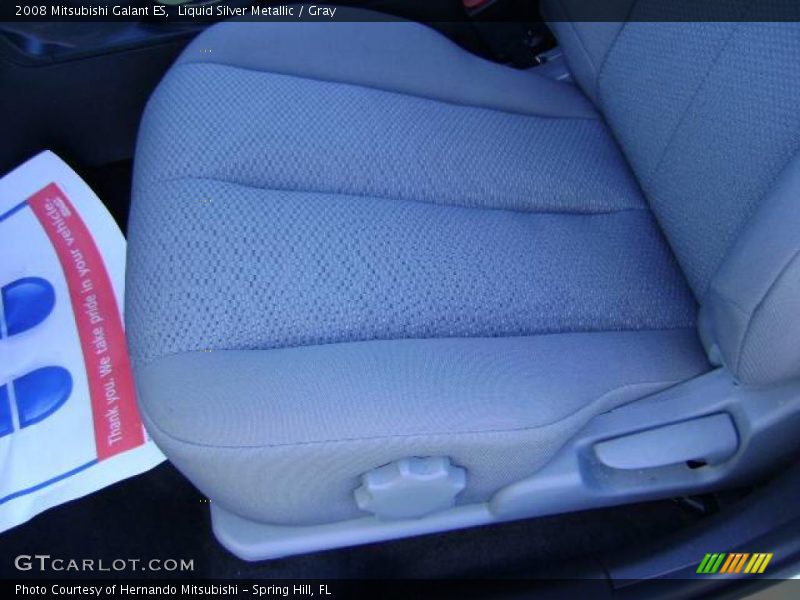 Liquid Silver Metallic / Gray 2008 Mitsubishi Galant ES