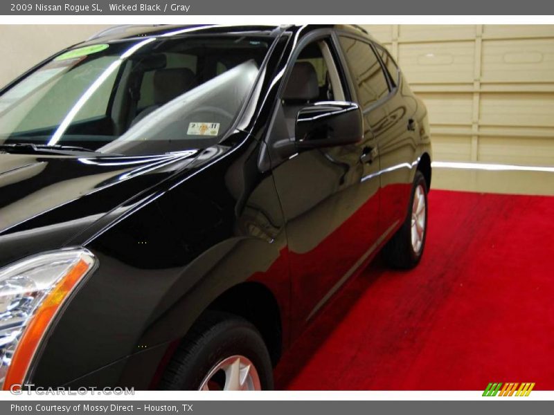 Wicked Black / Gray 2009 Nissan Rogue SL