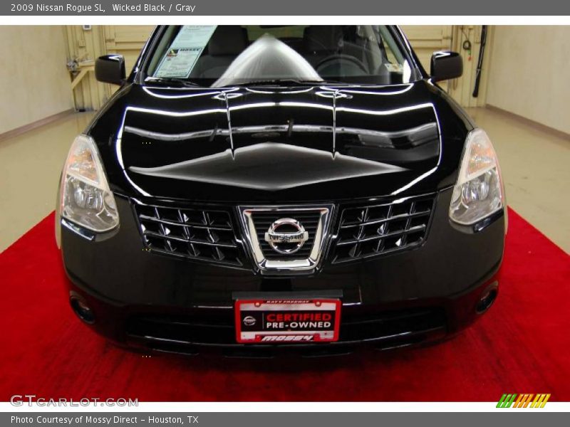 Wicked Black / Gray 2009 Nissan Rogue SL