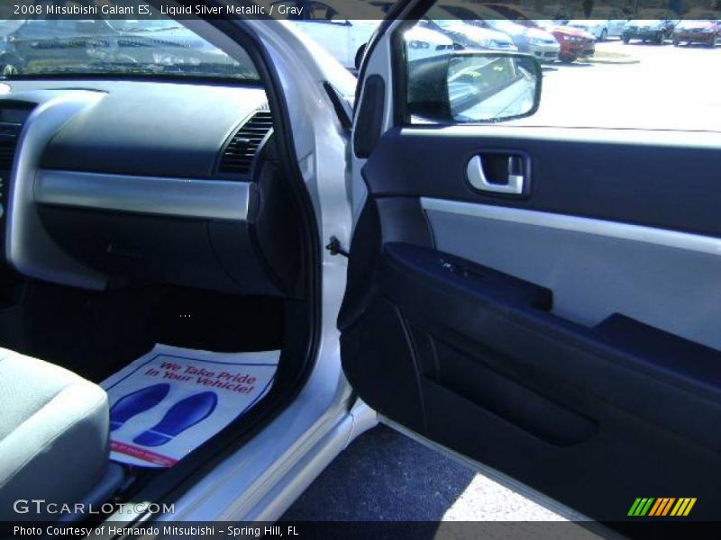 Liquid Silver Metallic / Gray 2008 Mitsubishi Galant ES