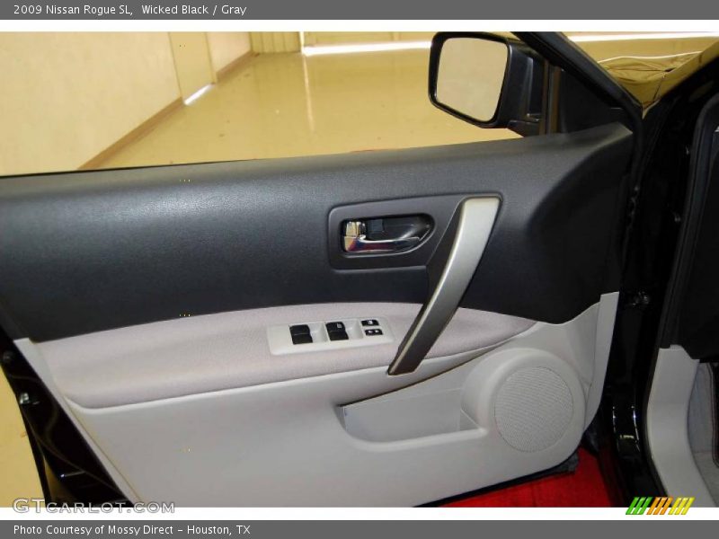 Wicked Black / Gray 2009 Nissan Rogue SL
