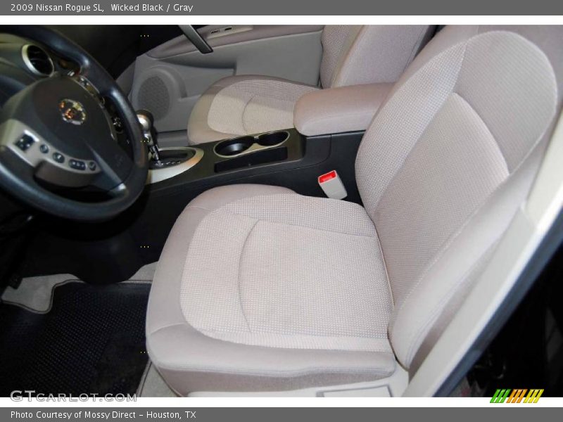 Wicked Black / Gray 2009 Nissan Rogue SL