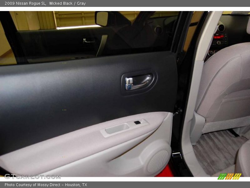 Wicked Black / Gray 2009 Nissan Rogue SL