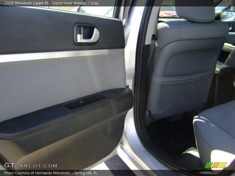 Liquid Silver Metallic / Gray 2008 Mitsubishi Galant ES