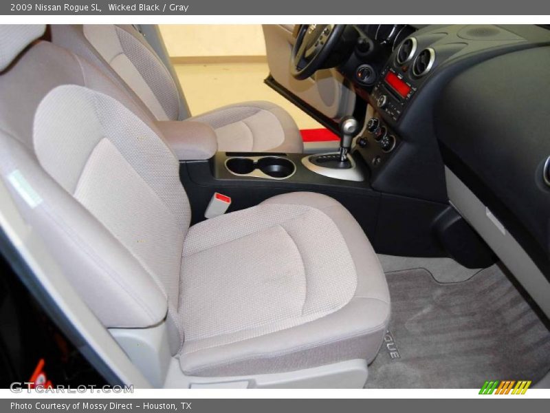 Wicked Black / Gray 2009 Nissan Rogue SL