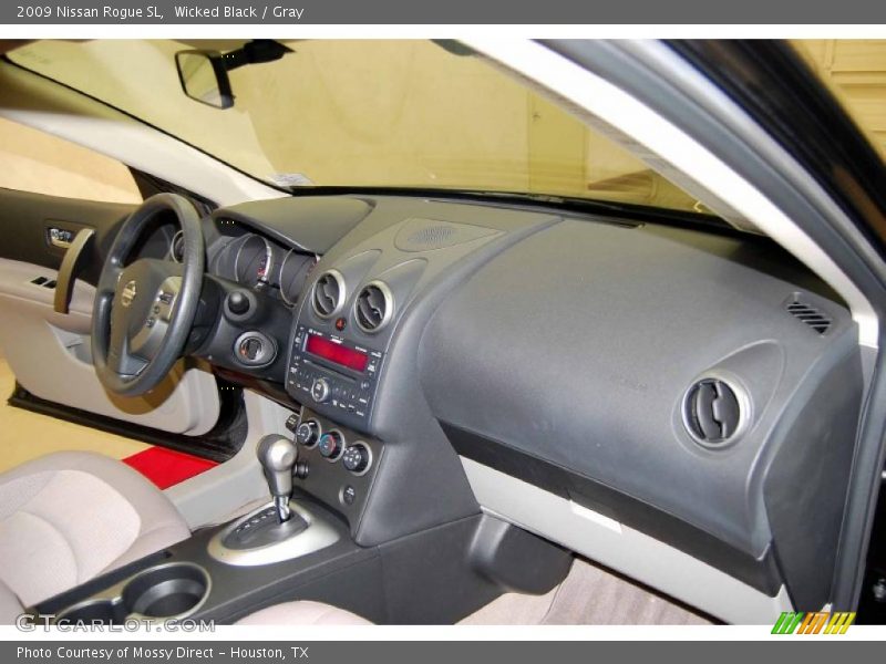 Wicked Black / Gray 2009 Nissan Rogue SL