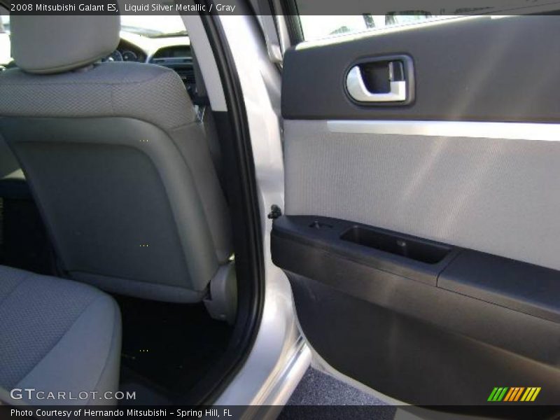Liquid Silver Metallic / Gray 2008 Mitsubishi Galant ES