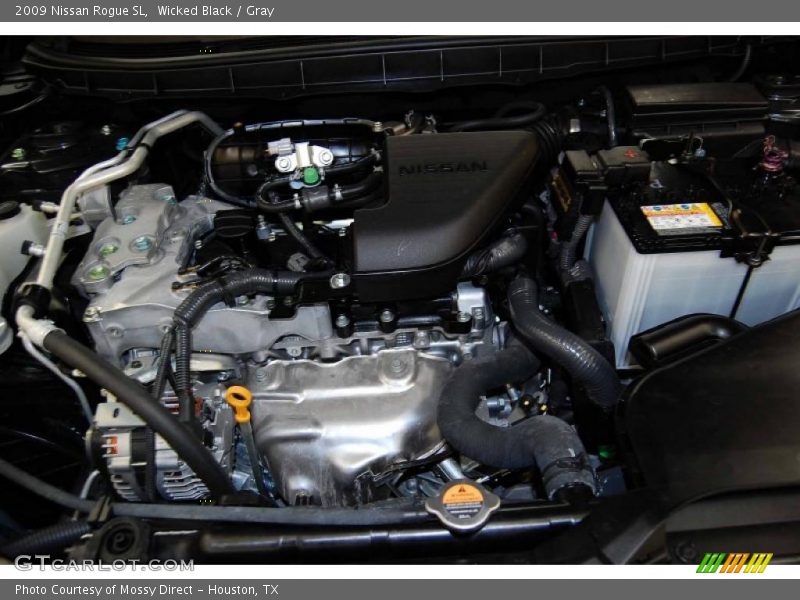 Wicked Black / Gray 2009 Nissan Rogue SL