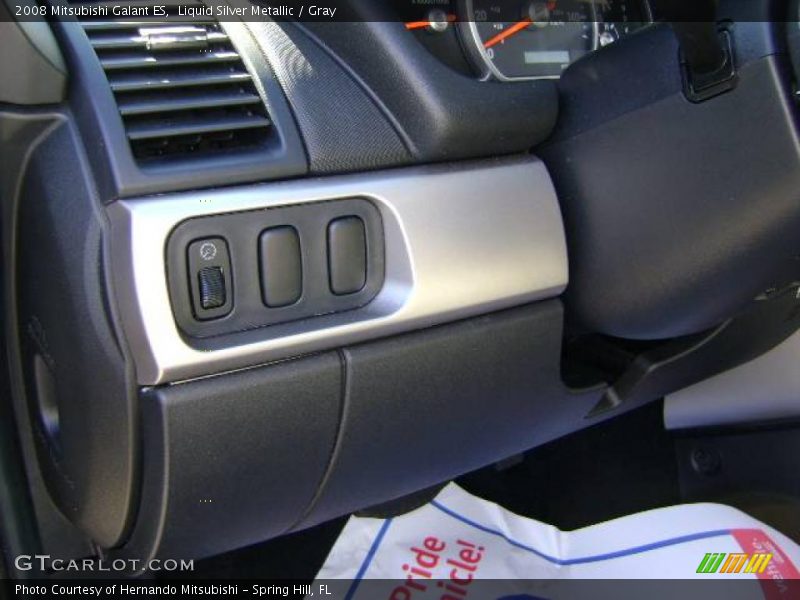 Liquid Silver Metallic / Gray 2008 Mitsubishi Galant ES