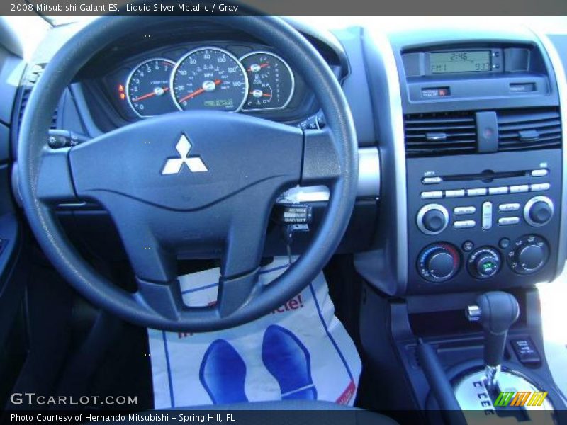 Liquid Silver Metallic / Gray 2008 Mitsubishi Galant ES
