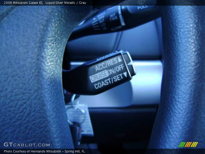 Liquid Silver Metallic / Gray 2008 Mitsubishi Galant ES
