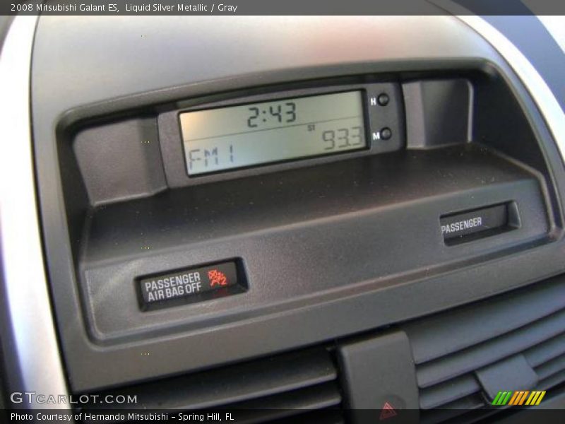 Liquid Silver Metallic / Gray 2008 Mitsubishi Galant ES