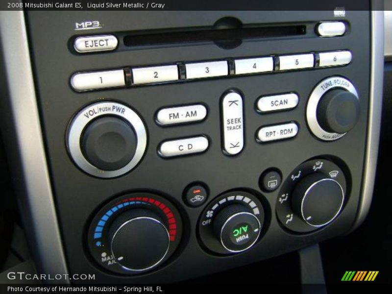 Liquid Silver Metallic / Gray 2008 Mitsubishi Galant ES