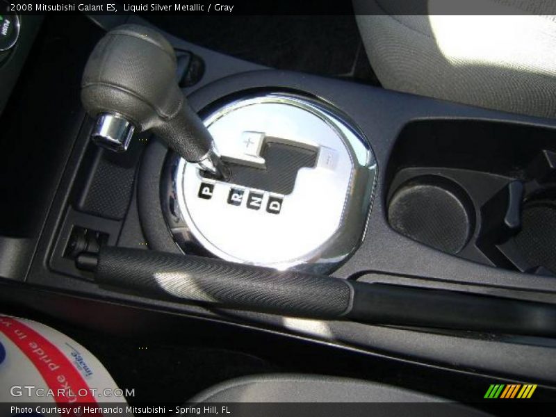 Liquid Silver Metallic / Gray 2008 Mitsubishi Galant ES