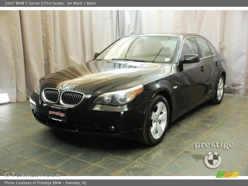 Jet Black / Black 2007 BMW 5 Series 525xi Sedan