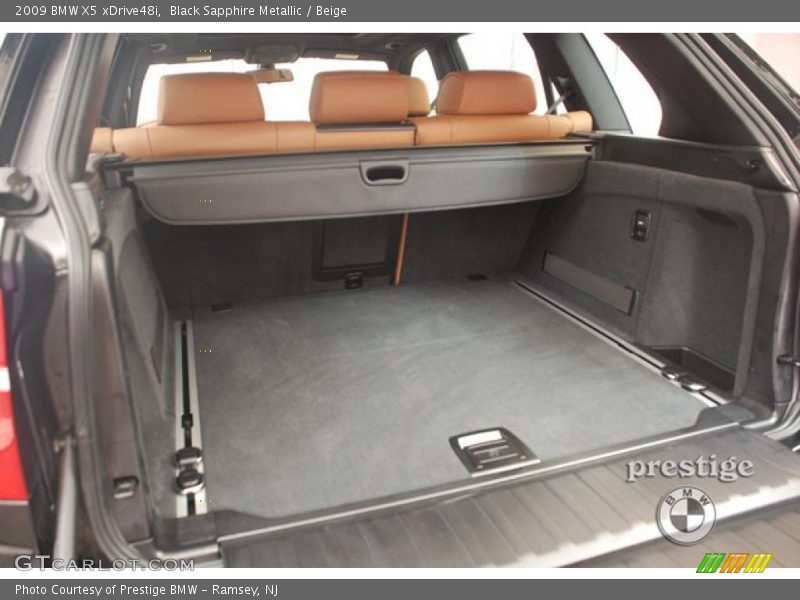 Black Sapphire Metallic / Beige 2009 BMW X5 xDrive48i