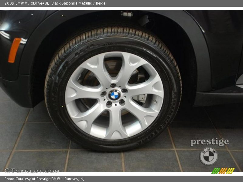 Black Sapphire Metallic / Beige 2009 BMW X5 xDrive48i