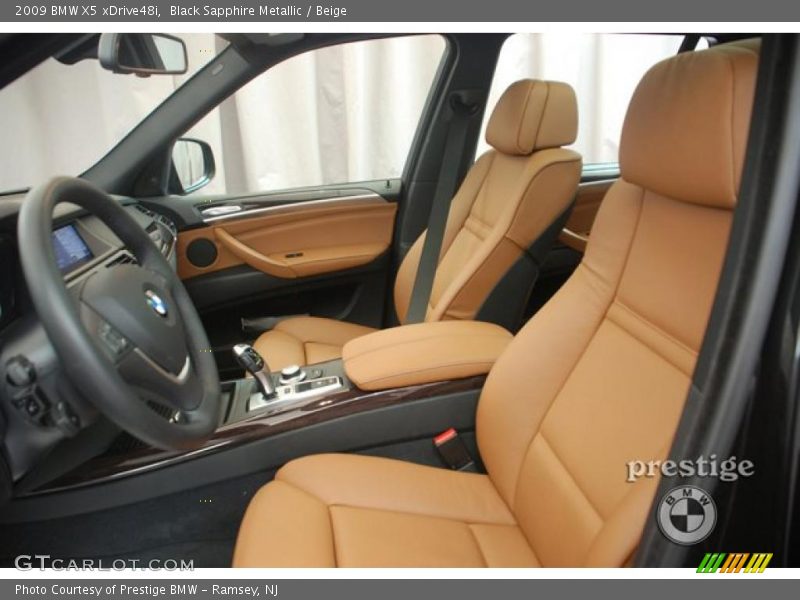 Black Sapphire Metallic / Beige 2009 BMW X5 xDrive48i