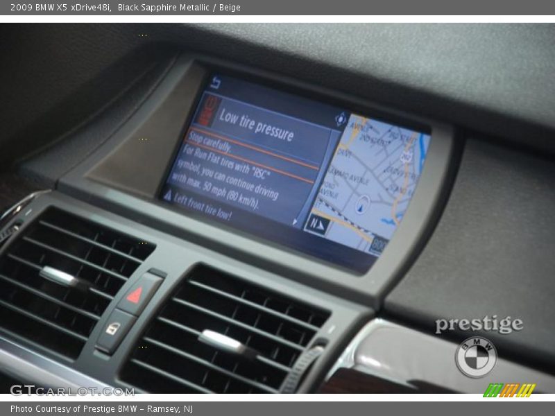 Black Sapphire Metallic / Beige 2009 BMW X5 xDrive48i
