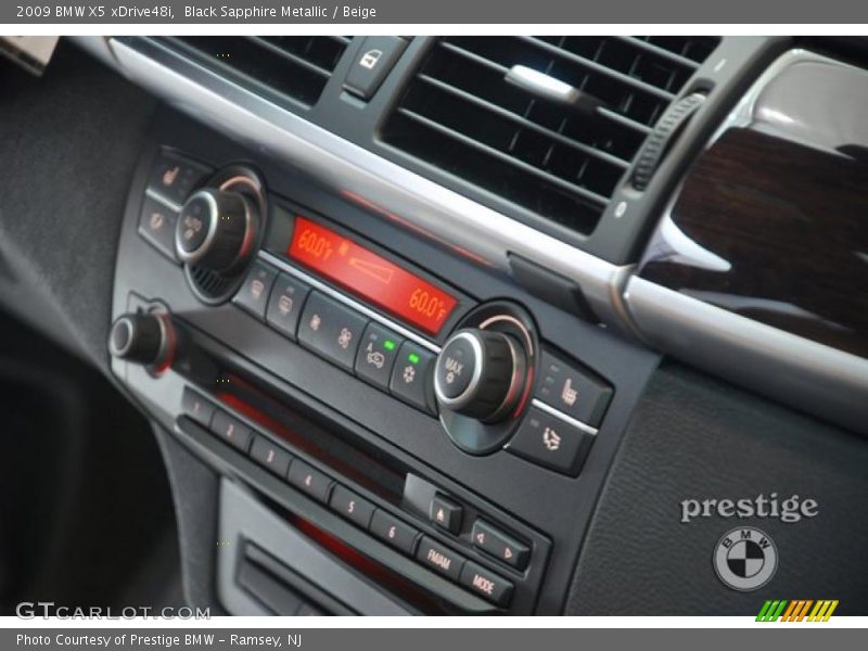 Black Sapphire Metallic / Beige 2009 BMW X5 xDrive48i