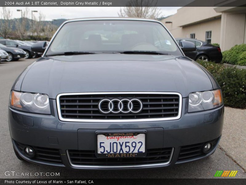Dolphin Grey Metallic / Beige 2004 Audi A4 1.8T Cabriolet