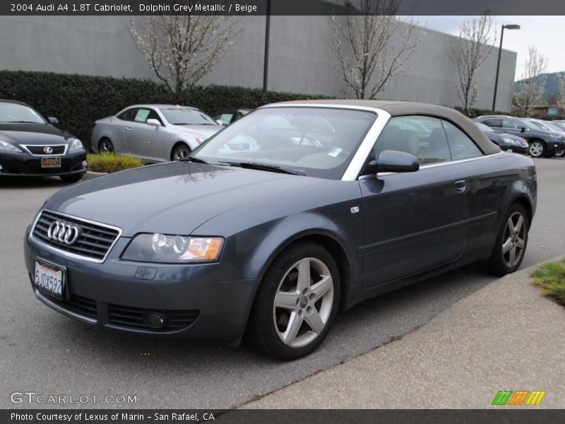 Dolphin Grey Metallic / Beige 2004 Audi A4 1.8T Cabriolet