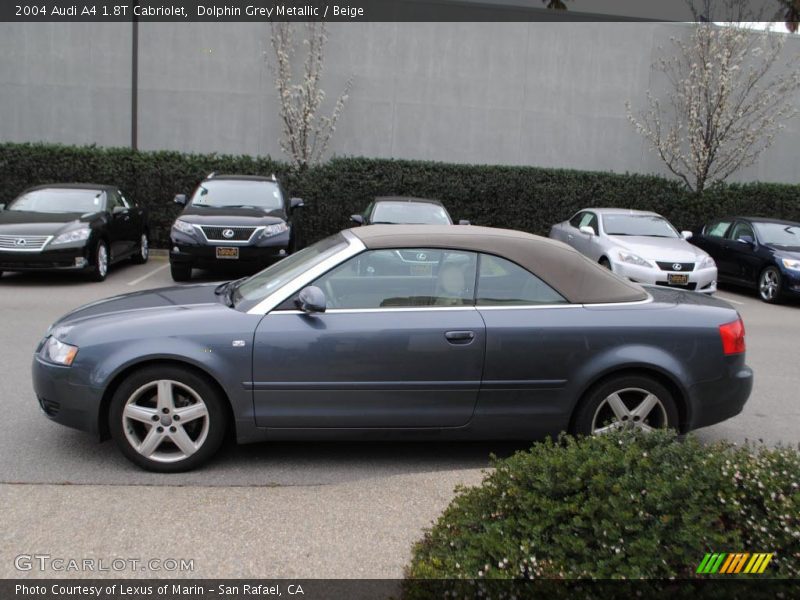Dolphin Grey Metallic / Beige 2004 Audi A4 1.8T Cabriolet