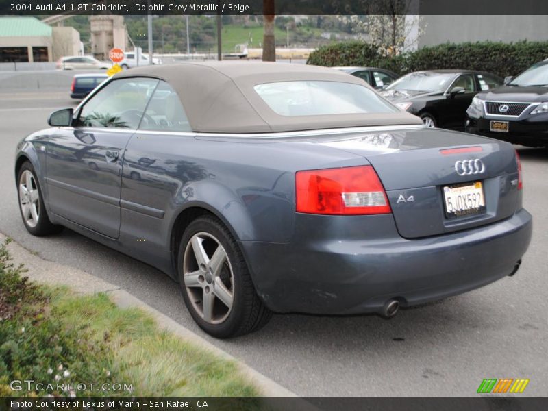 Dolphin Grey Metallic / Beige 2004 Audi A4 1.8T Cabriolet