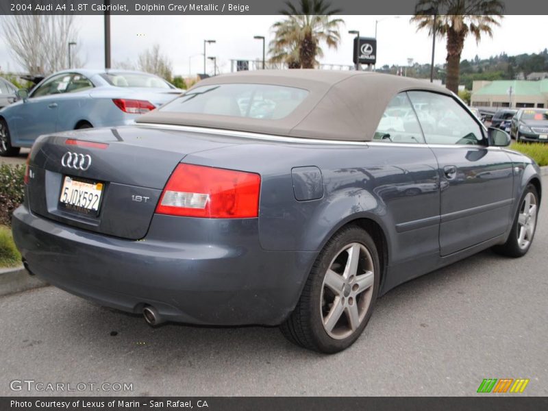 Dolphin Grey Metallic / Beige 2004 Audi A4 1.8T Cabriolet