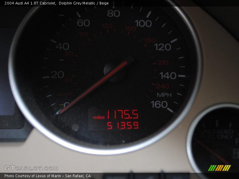 Dolphin Grey Metallic / Beige 2004 Audi A4 1.8T Cabriolet