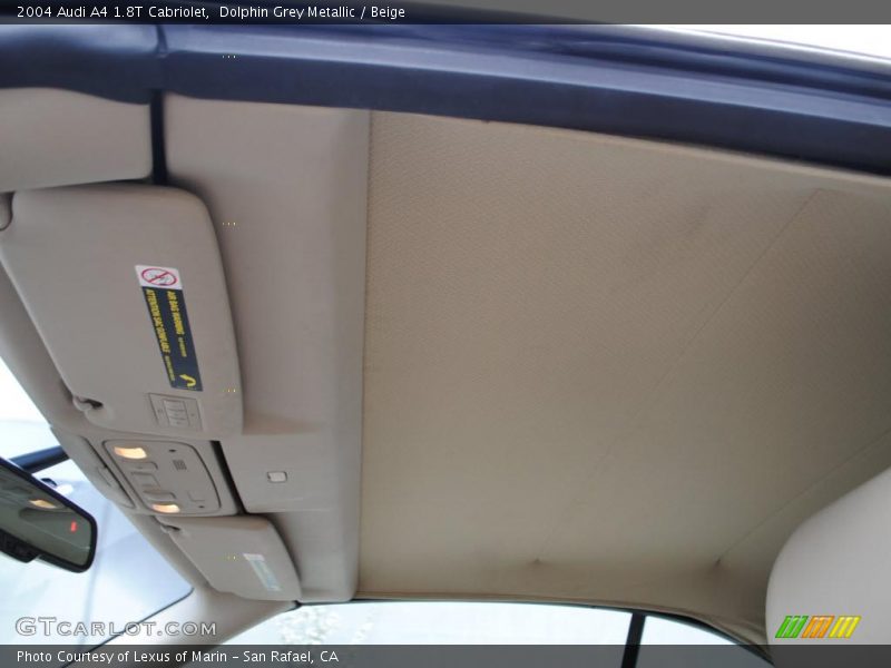 Dolphin Grey Metallic / Beige 2004 Audi A4 1.8T Cabriolet
