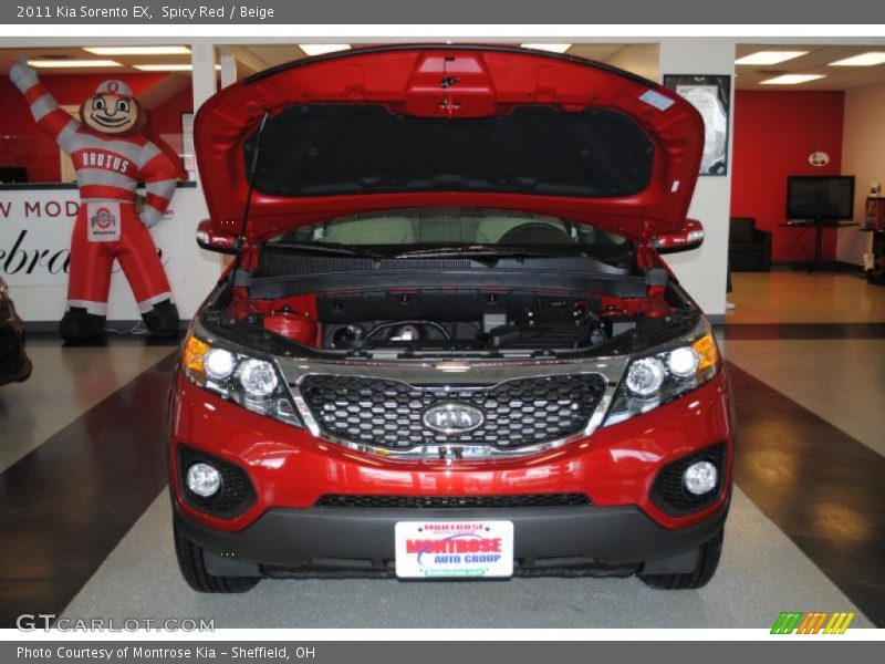 Spicy Red / Beige 2011 Kia Sorento EX