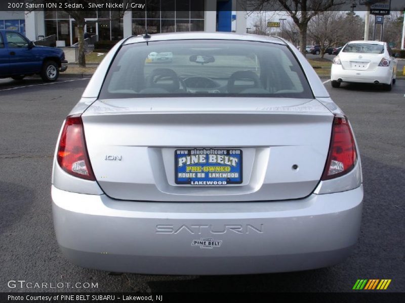 Silver Nickel / Gray 2007 Saturn ION 2 Sedan