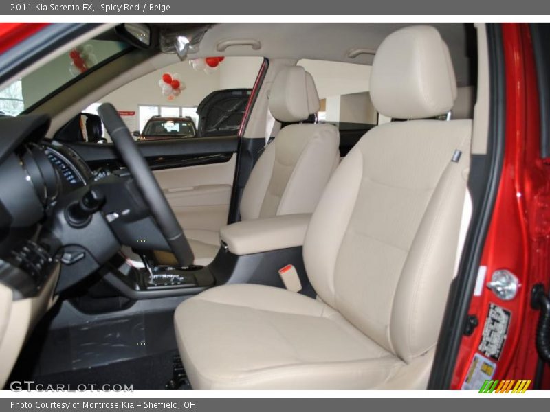 Spicy Red / Beige 2011 Kia Sorento EX
