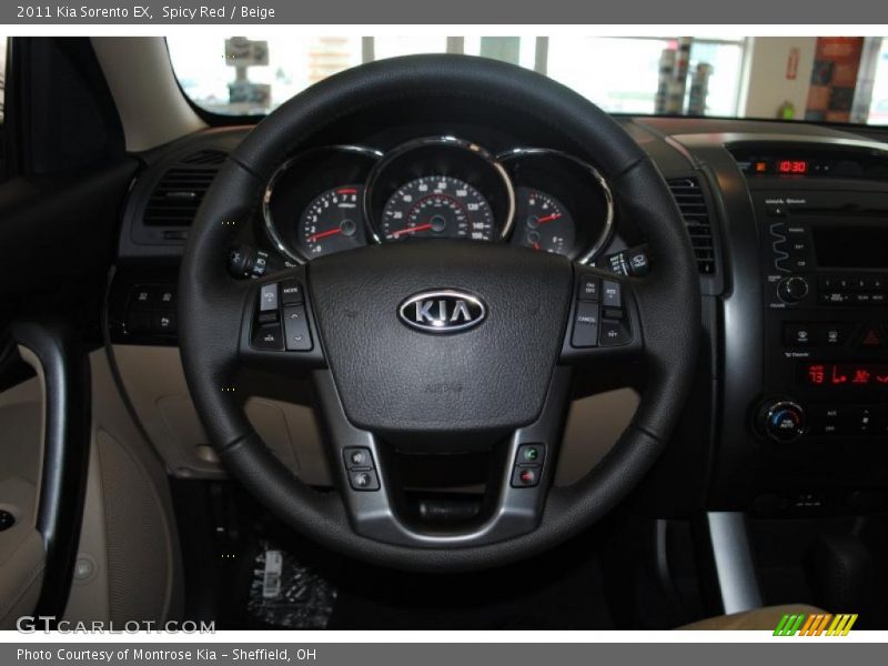 Spicy Red / Beige 2011 Kia Sorento EX