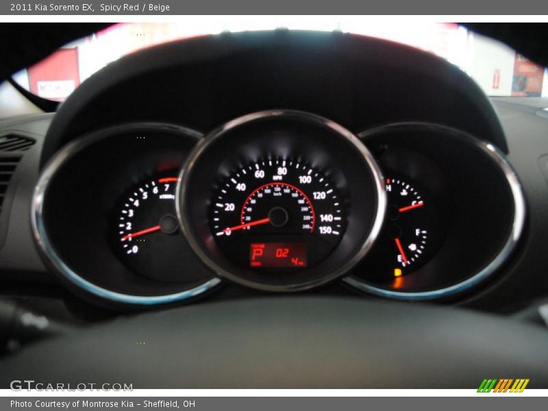 Spicy Red / Beige 2011 Kia Sorento EX