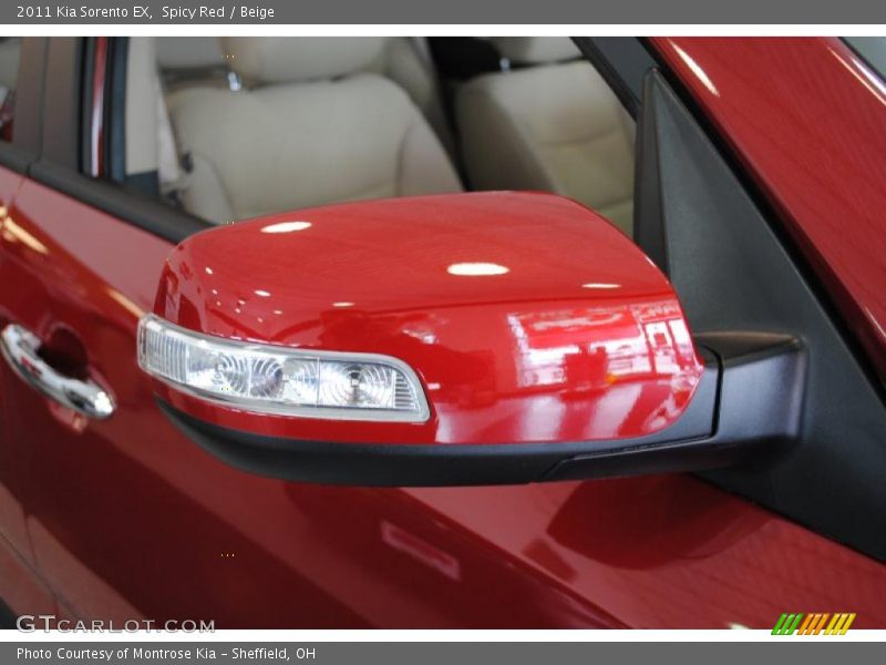 Spicy Red / Beige 2011 Kia Sorento EX
