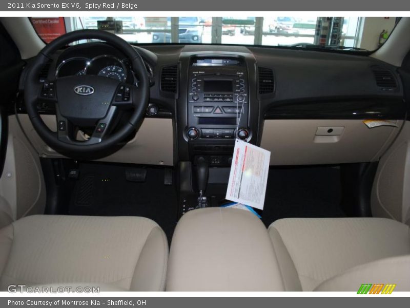 Spicy Red / Beige 2011 Kia Sorento EX V6