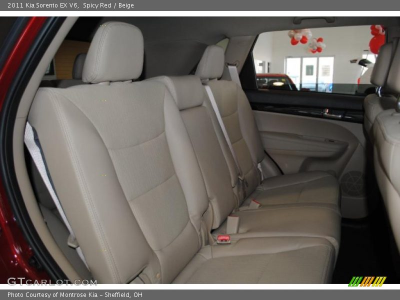 Spicy Red / Beige 2011 Kia Sorento EX V6