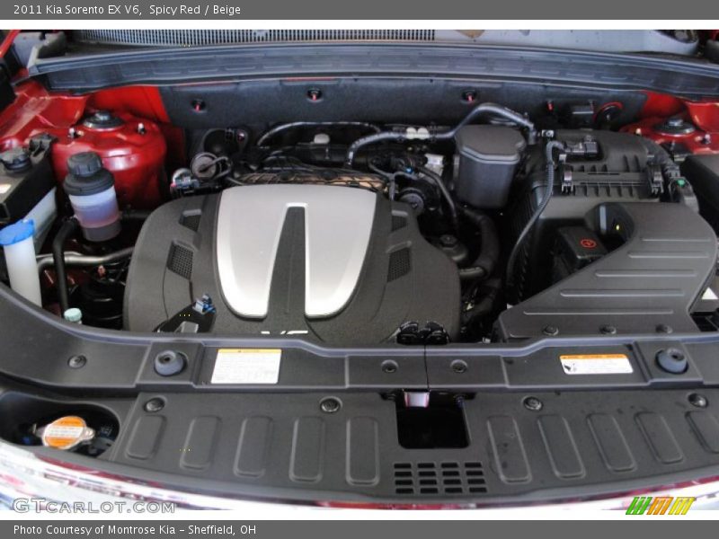 Spicy Red / Beige 2011 Kia Sorento EX V6