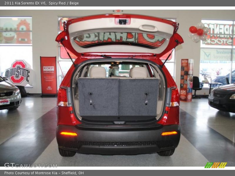 Spicy Red / Beige 2011 Kia Sorento EX V6