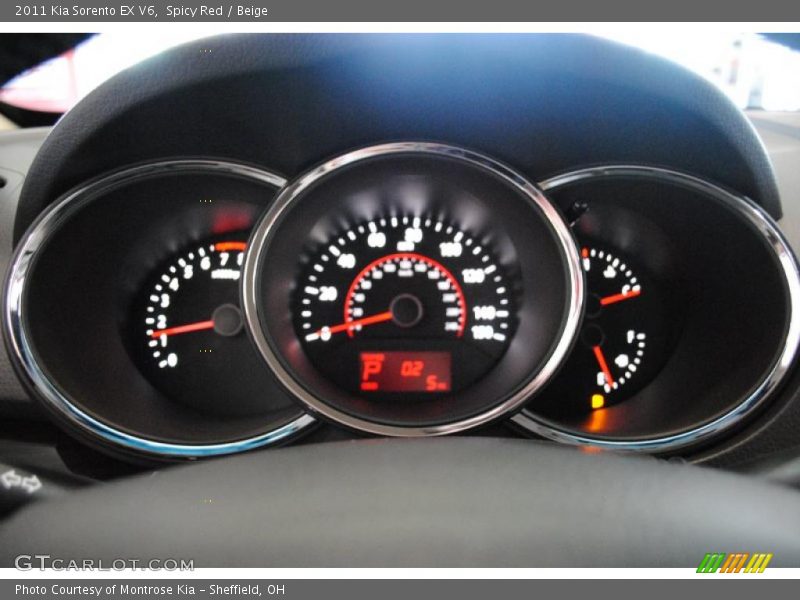 Spicy Red / Beige 2011 Kia Sorento EX V6