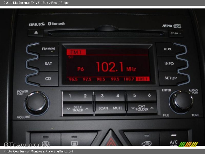 Spicy Red / Beige 2011 Kia Sorento EX V6