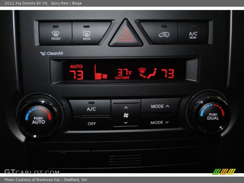 Spicy Red / Beige 2011 Kia Sorento EX V6