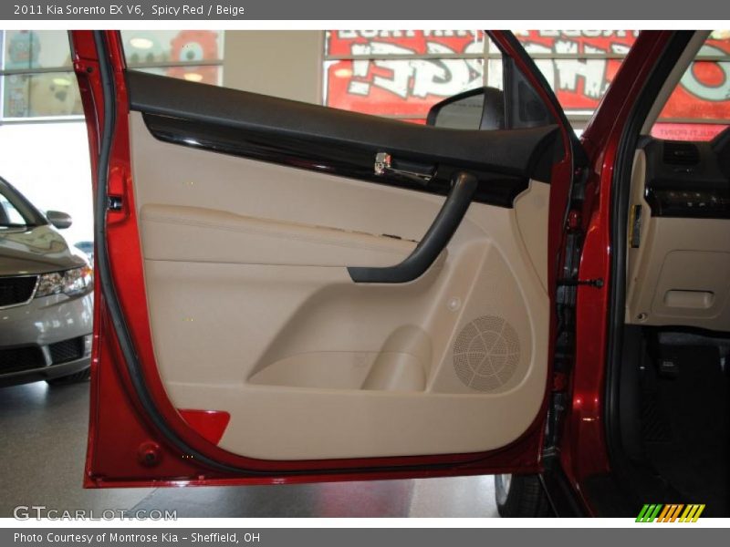 Spicy Red / Beige 2011 Kia Sorento EX V6