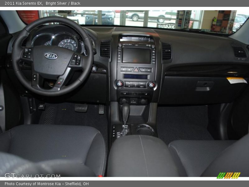 Bright Silver / Black 2011 Kia Sorento EX